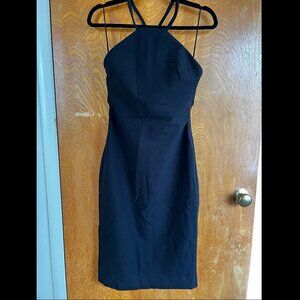 Black Halter-Style Cocktail Dress